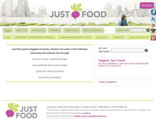 Tablet Screenshot of justfood.org