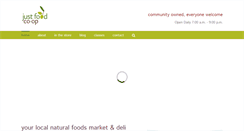 Desktop Screenshot of justfood.coop