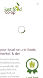 Mobile Screenshot of justfood.coop